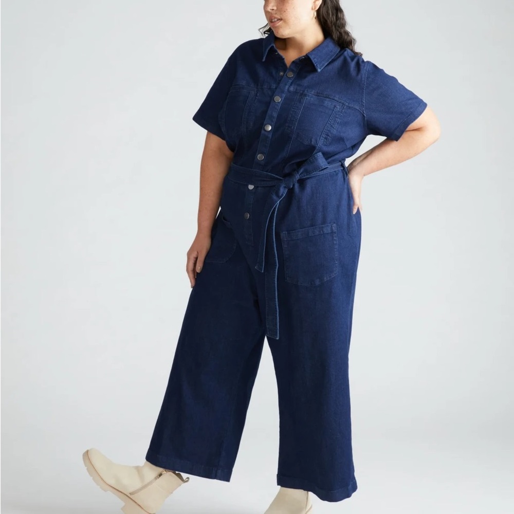 UNIVERSAL STANDARD Kate Denim Jumpsuit Plus Size